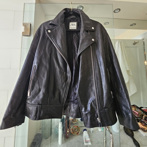 Zara Genuine Sheep Leather Jacket - size extra small - Picture 12 of 12